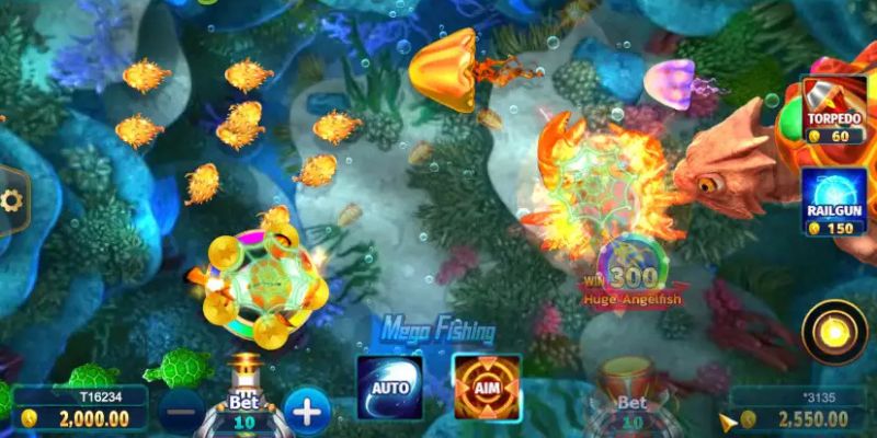 Thế giới cá phong phú và đa dạng trong Mega Fishing